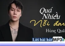 Lời bài hát Quá Nhiều Nỗi Đau – Hùng Quân
